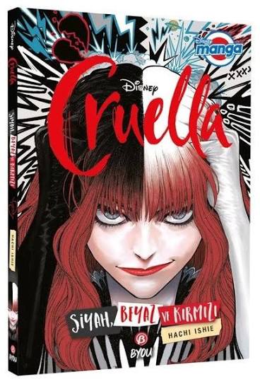 Disney Cruella-siyah,beyaz ve kırmızı-manga|Hachi Ishie