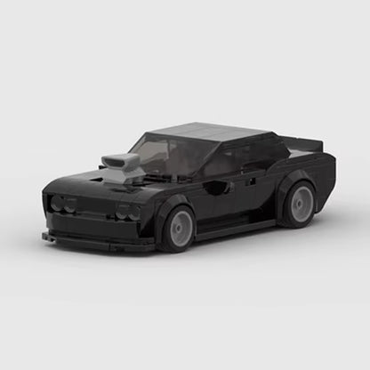 MOC Dodge Challenger Charger Dom Racing Racer Building Blocks Brick Creative Garage Toys for Boys Gifts