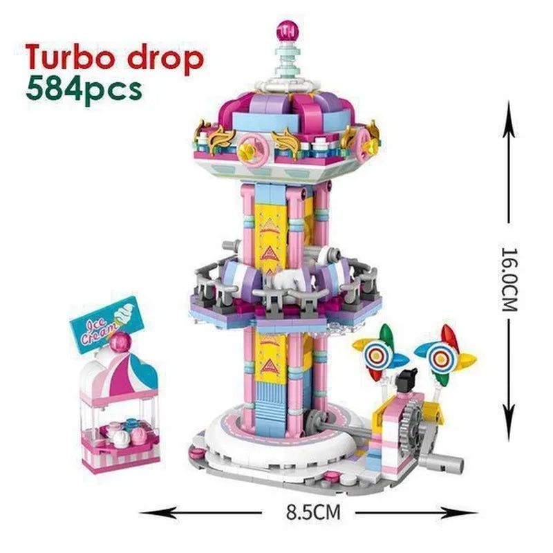 LOZ Mini Street Hongkong Street Food Building Blocks Set China Town Chinese Street Mini Street Shopping Street Kids Puzzle Mini Block Brick Toy