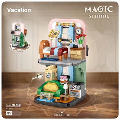 LOZ Mini Street Hongkong Street Food Building Blocks Set China Town Chinese Street Mini Street Shopping Street Kids Puzzle Mini Block Brick Toy