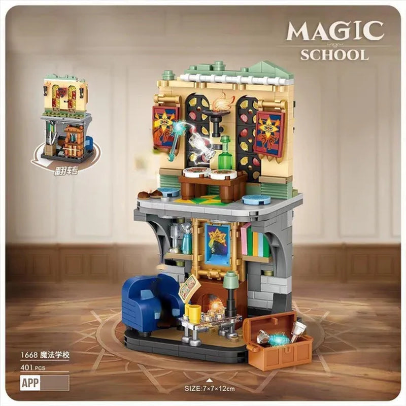 LOZ Mini Street Hongkong Street Food Building Blocks Set China Town Chinese Street Mini Street Shopping Street Kids Puzzle Mini Block Brick Toy