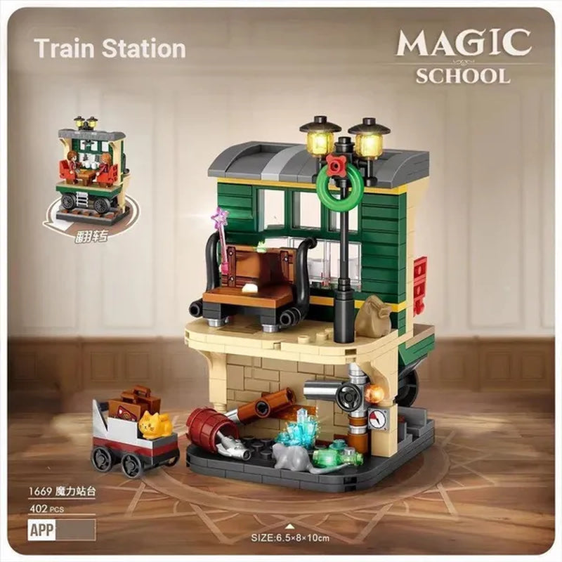 LOZ Mini Street Hongkong Street Food Building Blocks Set China Town Chinese Street Mini Street Shopping Street Kids Puzzle Mini Block Brick Toy
