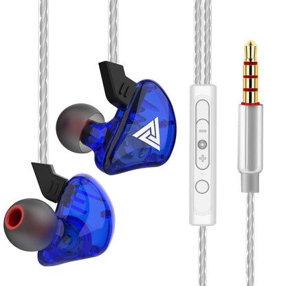 Original QKZ AK6 Copper Driver Hifi Wired Earphone Race Sport Headphone Bass Stereo Headset Music Earbuds 3.5MM in Ear with Mic
