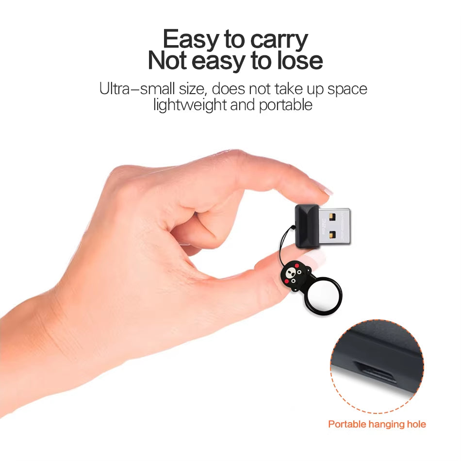 Super Mini USB Flash Drive Waterproof Pendrive 64GB 32GB 16GB 8GB 4GB Real Capacity USB 2.0 Memory Stick Thumbdrive